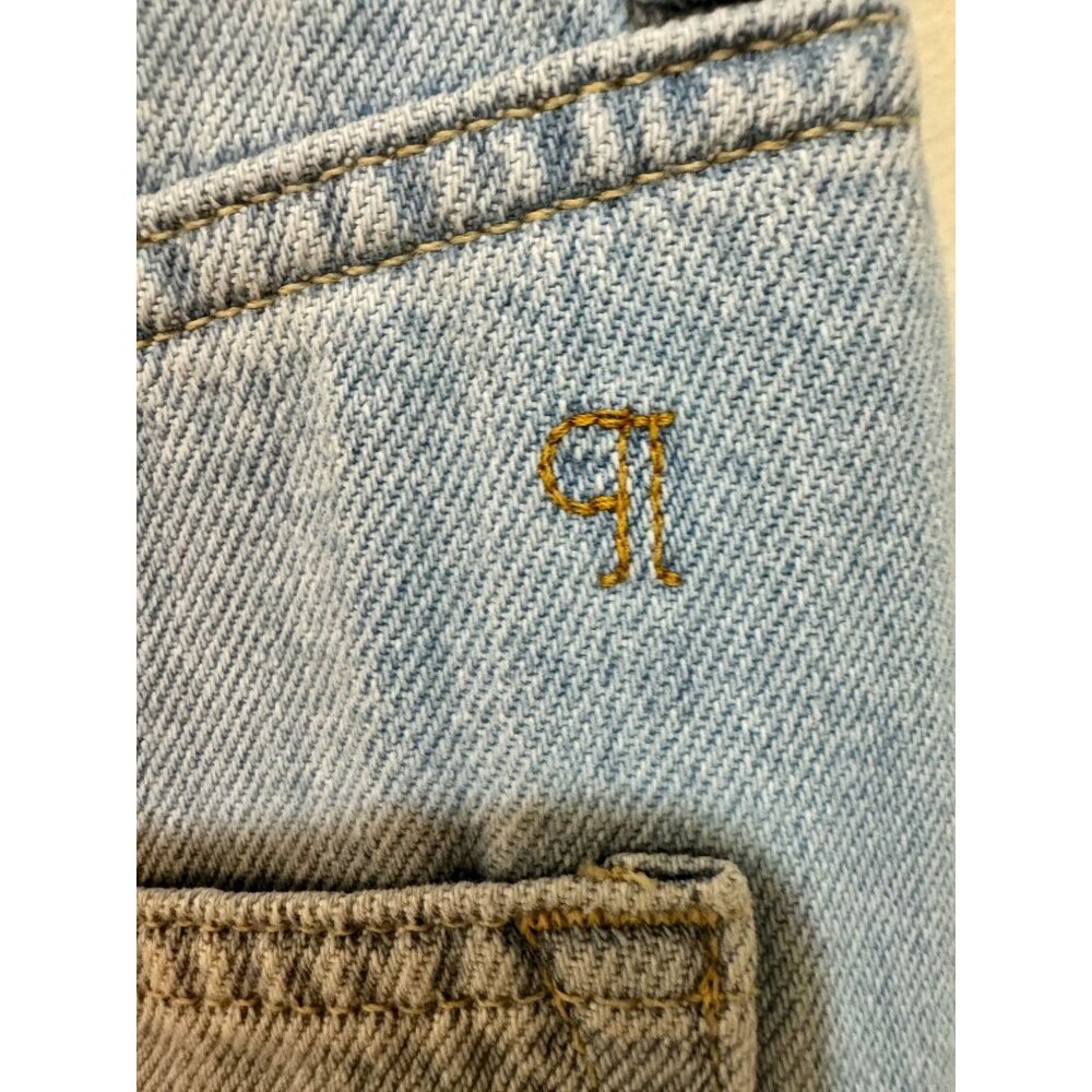 Pilcro High Rise Wide Leg Sequin Skater Jeans 100% Cotton Denim & Embellishments - Picture 10 of 11